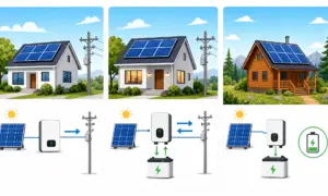 off-grid vs hybrid solar system