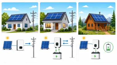 off-grid vs hybrid solar system