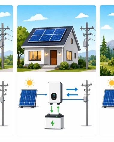 off-grid vs hybrid solar system