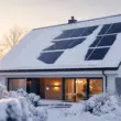 solar panels in winter